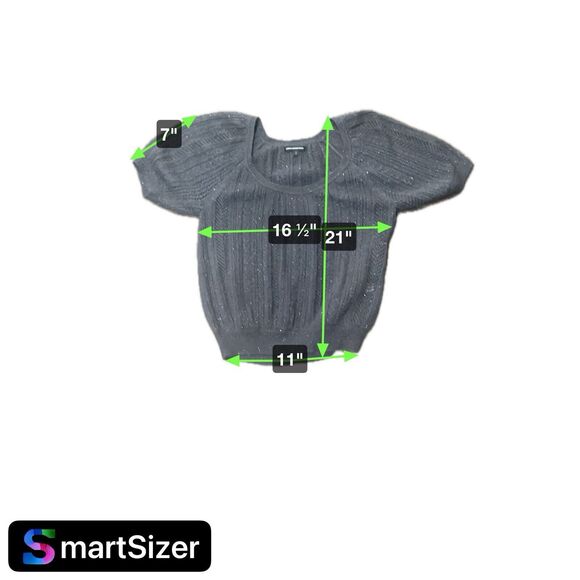 Sweater Express Design Studio Size Sm Dark Grey /Silver Fleck Accents - Picture 5 of 5